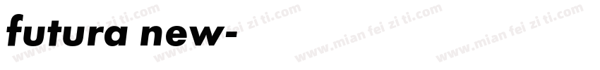 futura new字体转换